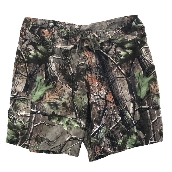 Cabela's Other - Cabela's Realtree Camo Men's Board Shorts Size 42 Zippered Pocket